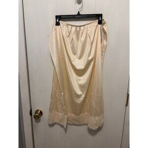 NWT Vintage Velrose Plus SZ 4X Elastic Waist Midi Slip Silky Feel